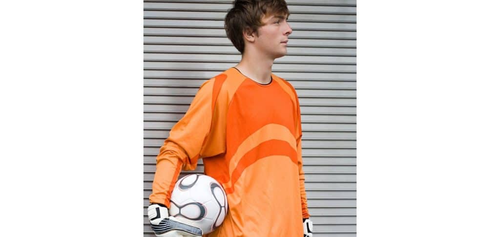 Toptie Long Sleeve Soccer Goalkeeper Jersey Arm Padded Goalie Shirt-16/18 Y  