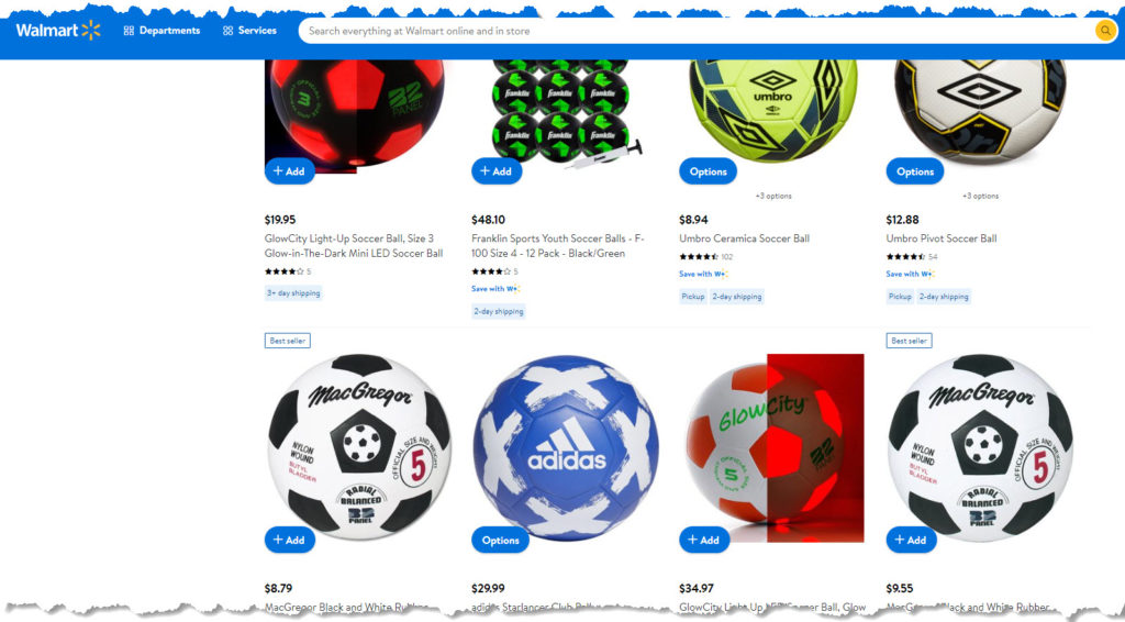 how much a soccer ball costs at walmart