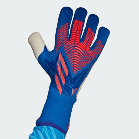 goalkeeper gloves that donnarumma wears - adidas predator pro gloves blue red