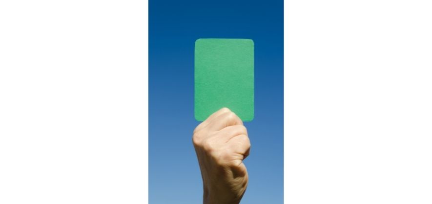 green card use in soccer - cautioning indiscipline