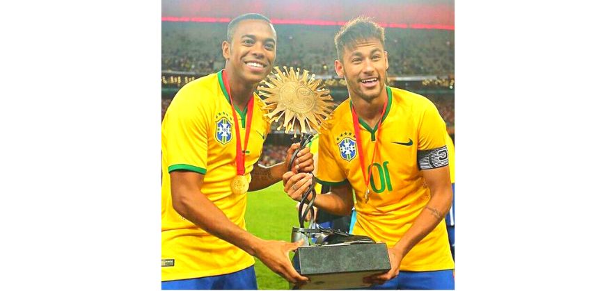 neymar soccer idol - robinho 
