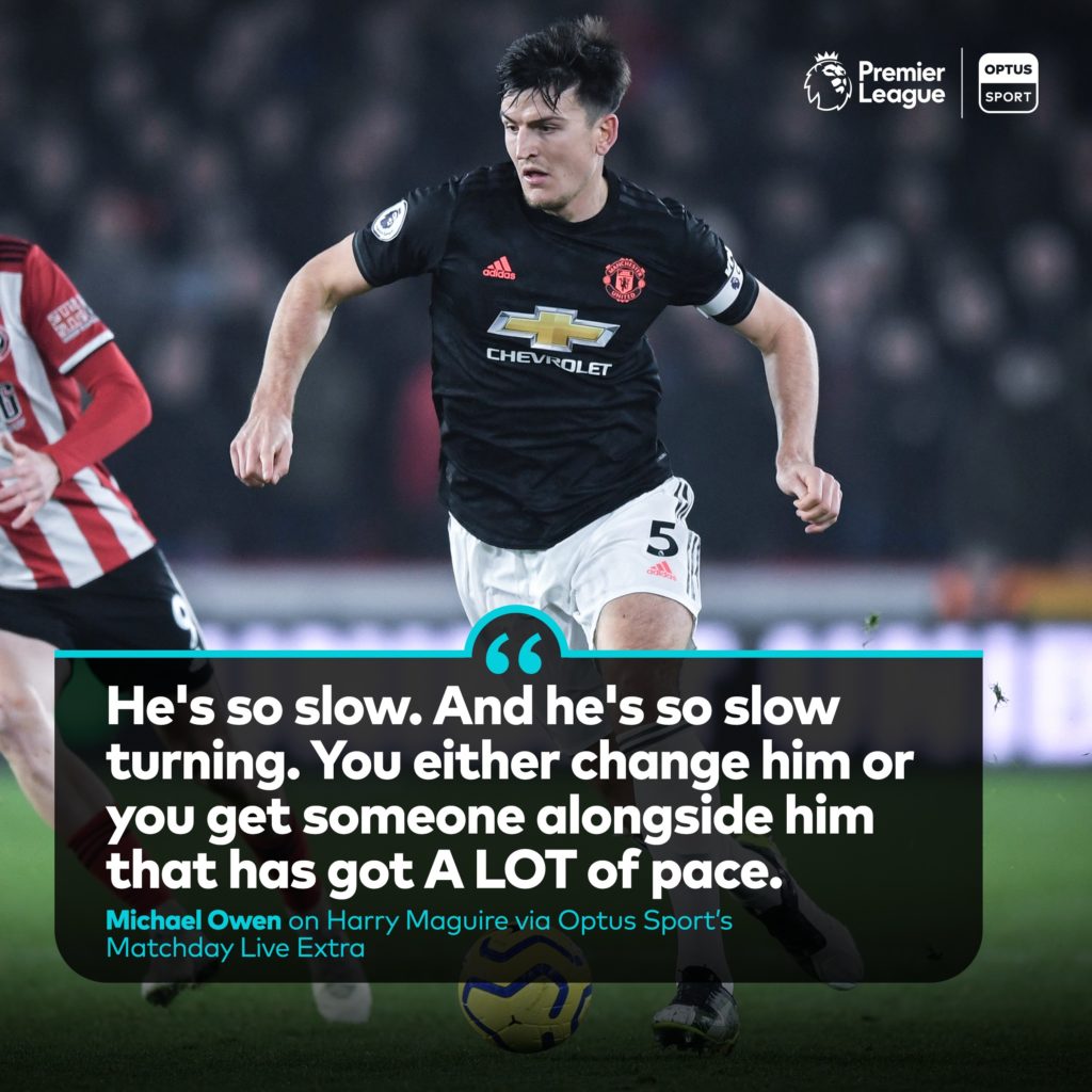 why maguire is so bad - lack of pace
