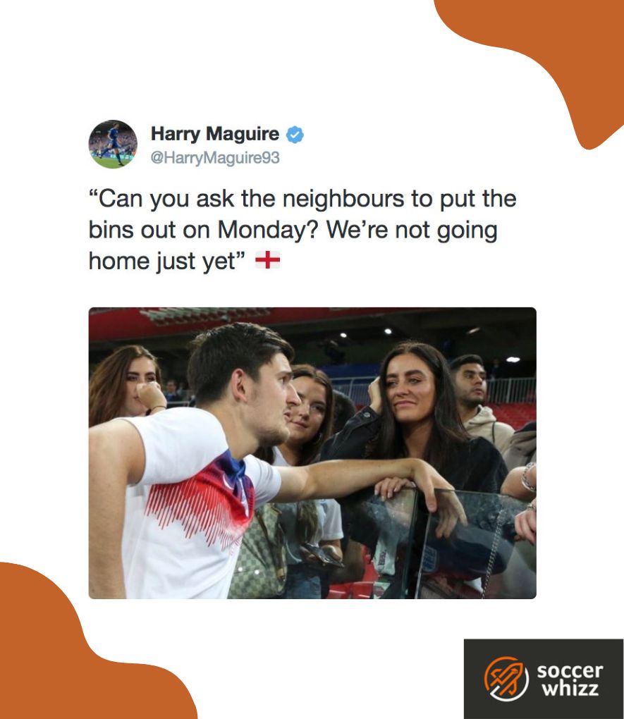 harry maguire meme explained - player himself boasting on social media