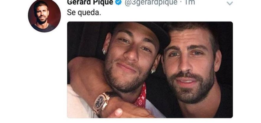 se queda - gerard pique meme