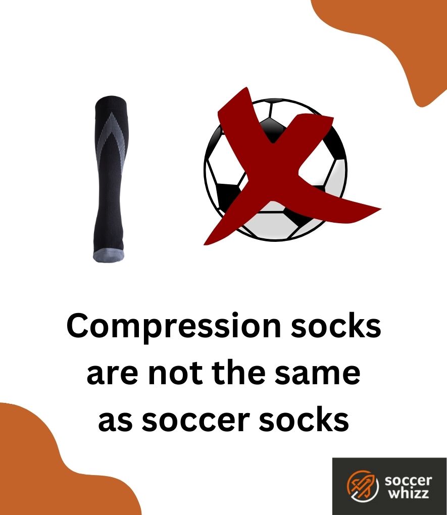 are soccer socks compression socks - no they are not the same