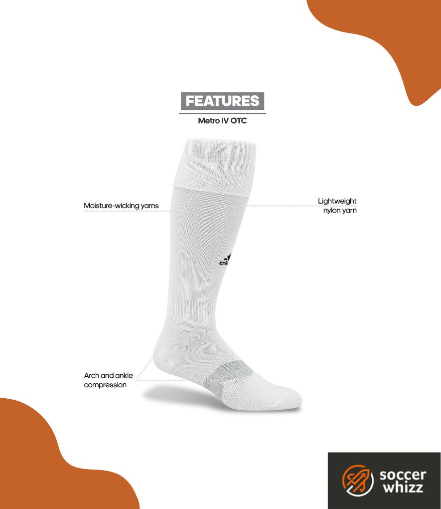 best soccer socks - adidas metro 4 socks