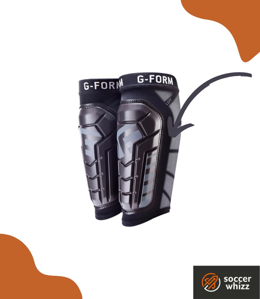 best youth soccer shin guards - g form guards with calf compression